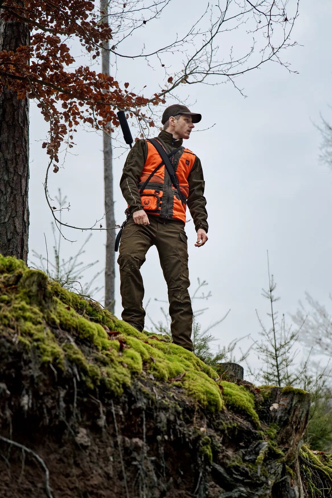 Wildboar Pro Blaze waistcoat - Orange blaze/Brown