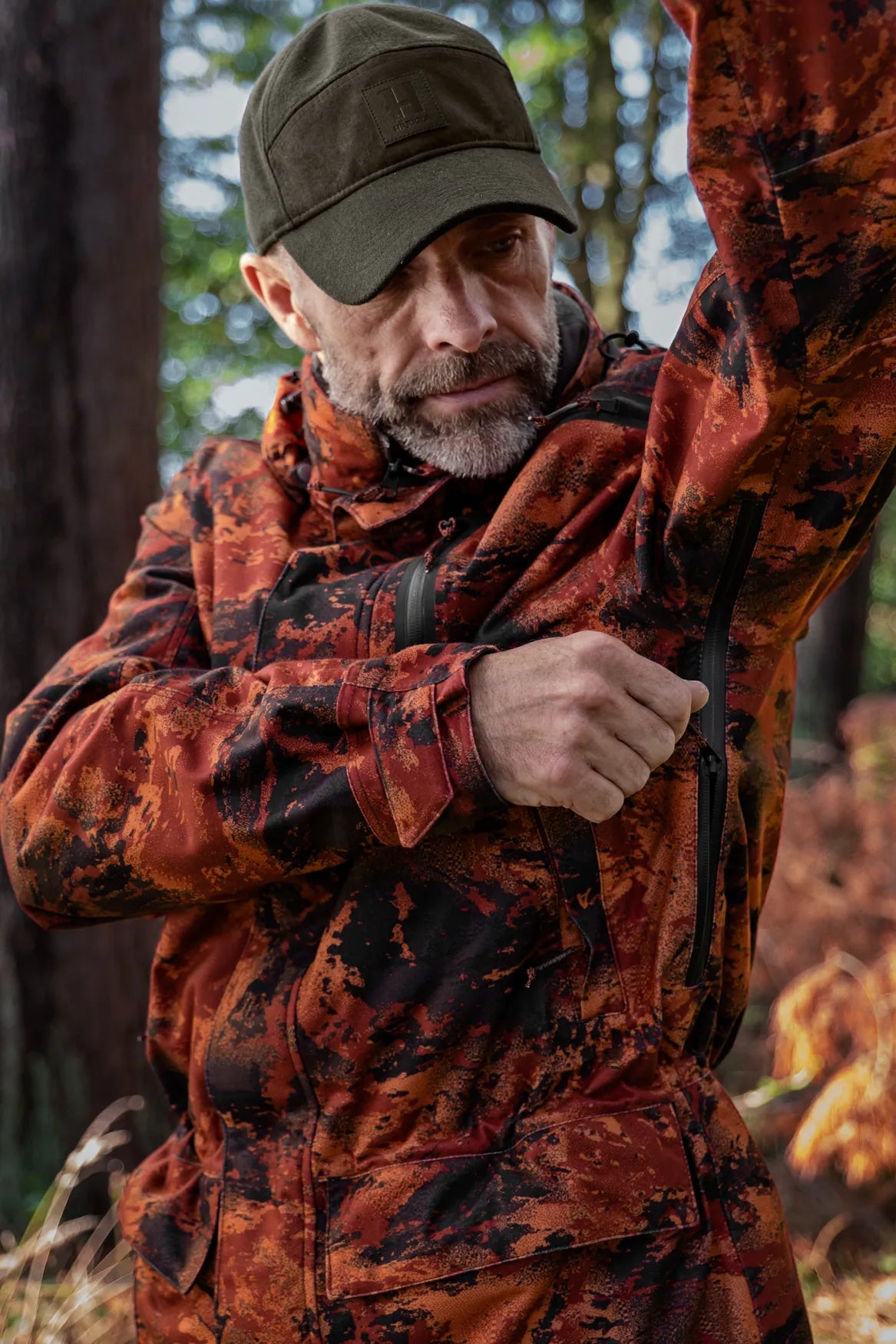 Forest Hunter GTX camo long jacket - AXIS MSP®Autumn orange