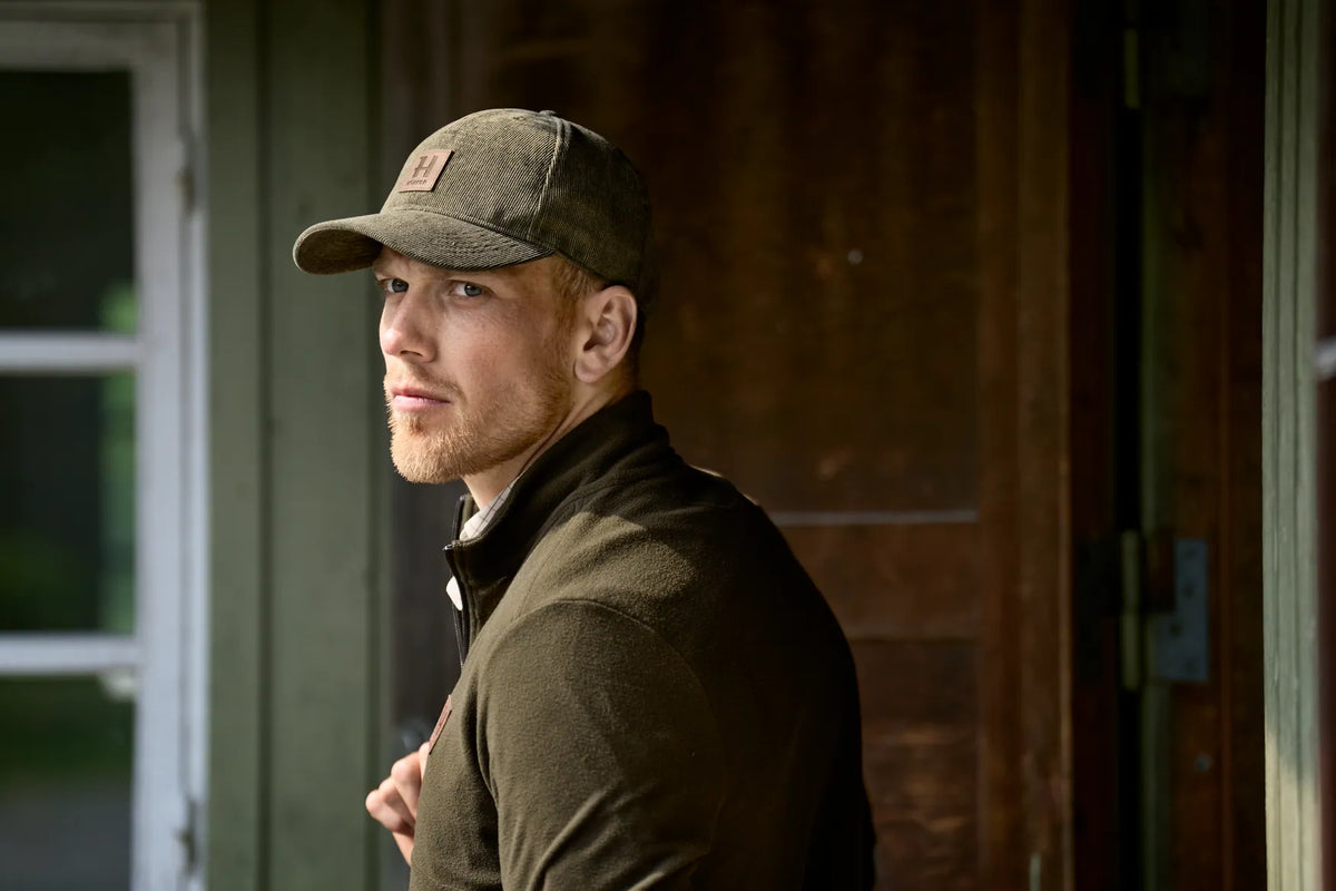 Härkila corduroy cap - Grape leaf