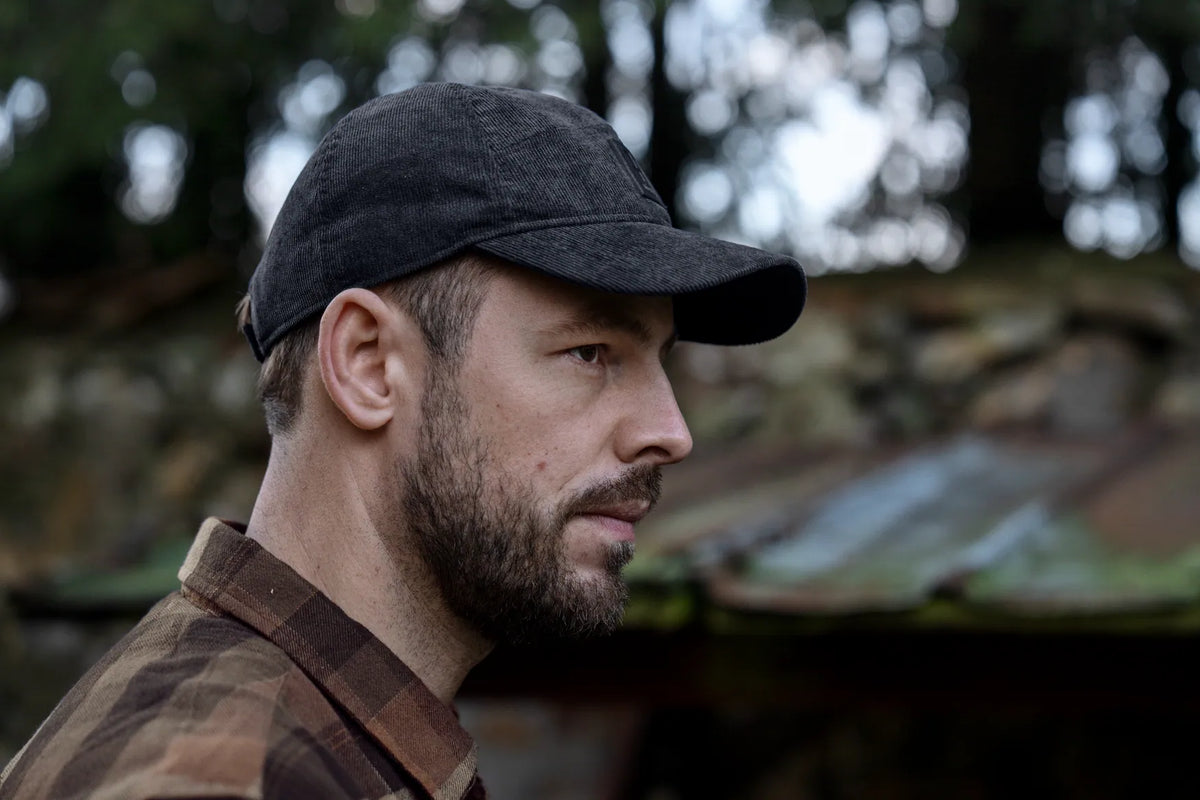 Härkila corduroy cap - Phantom