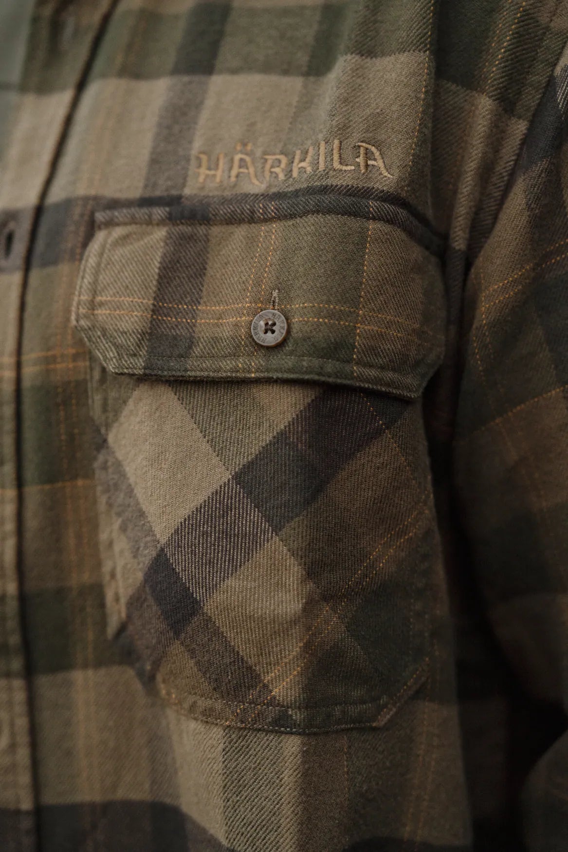 Asmund L/S shirt - Beech green check