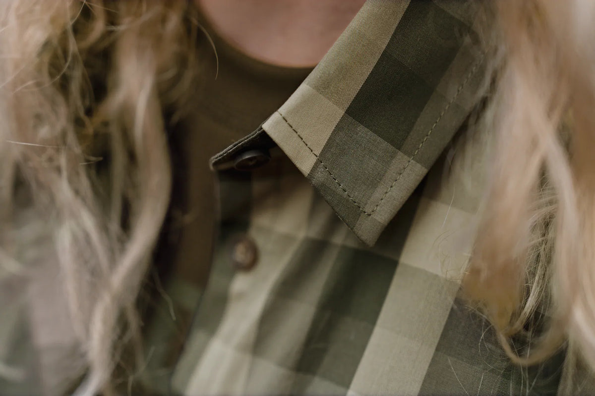Akeena L/S shirt W - Forest night check