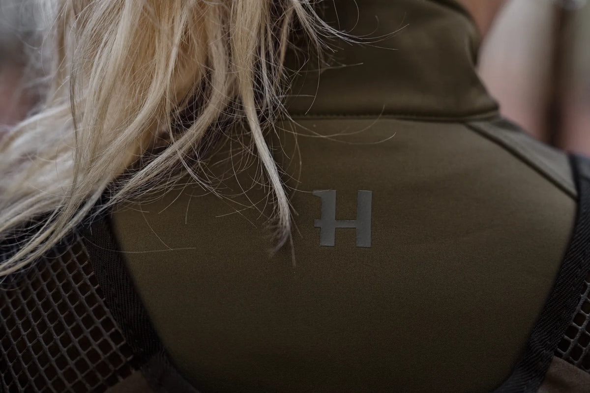 Härkila Scandinavian softshell jacket W - Willow green/Shadow brown