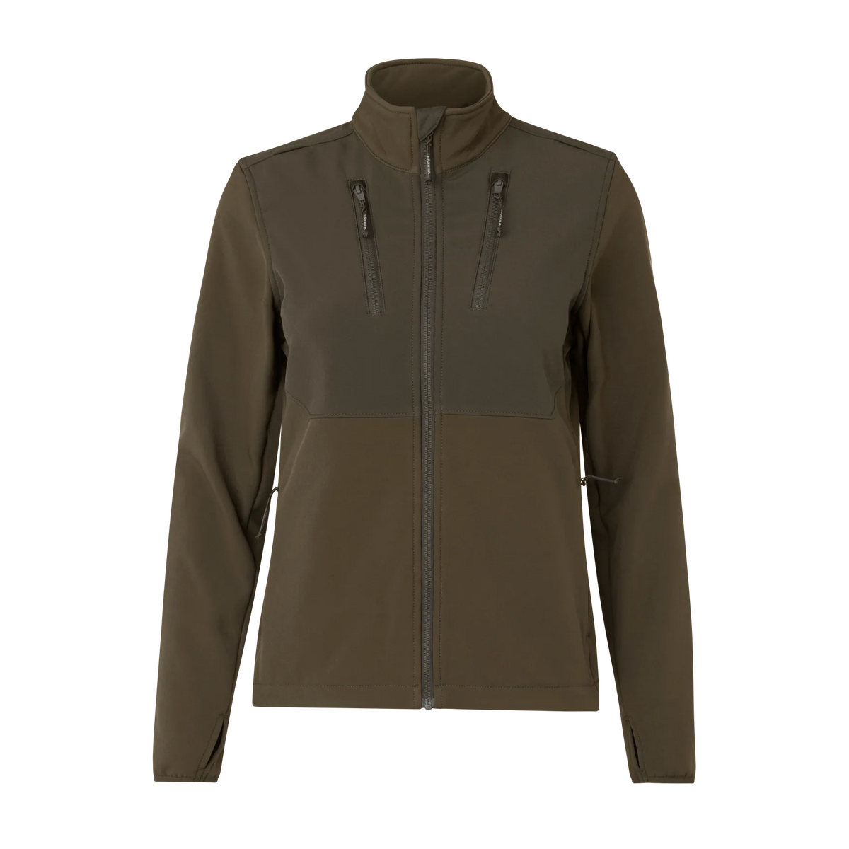 Härkila Scandinavian softshell jacket W - Willow green/Shadow brown