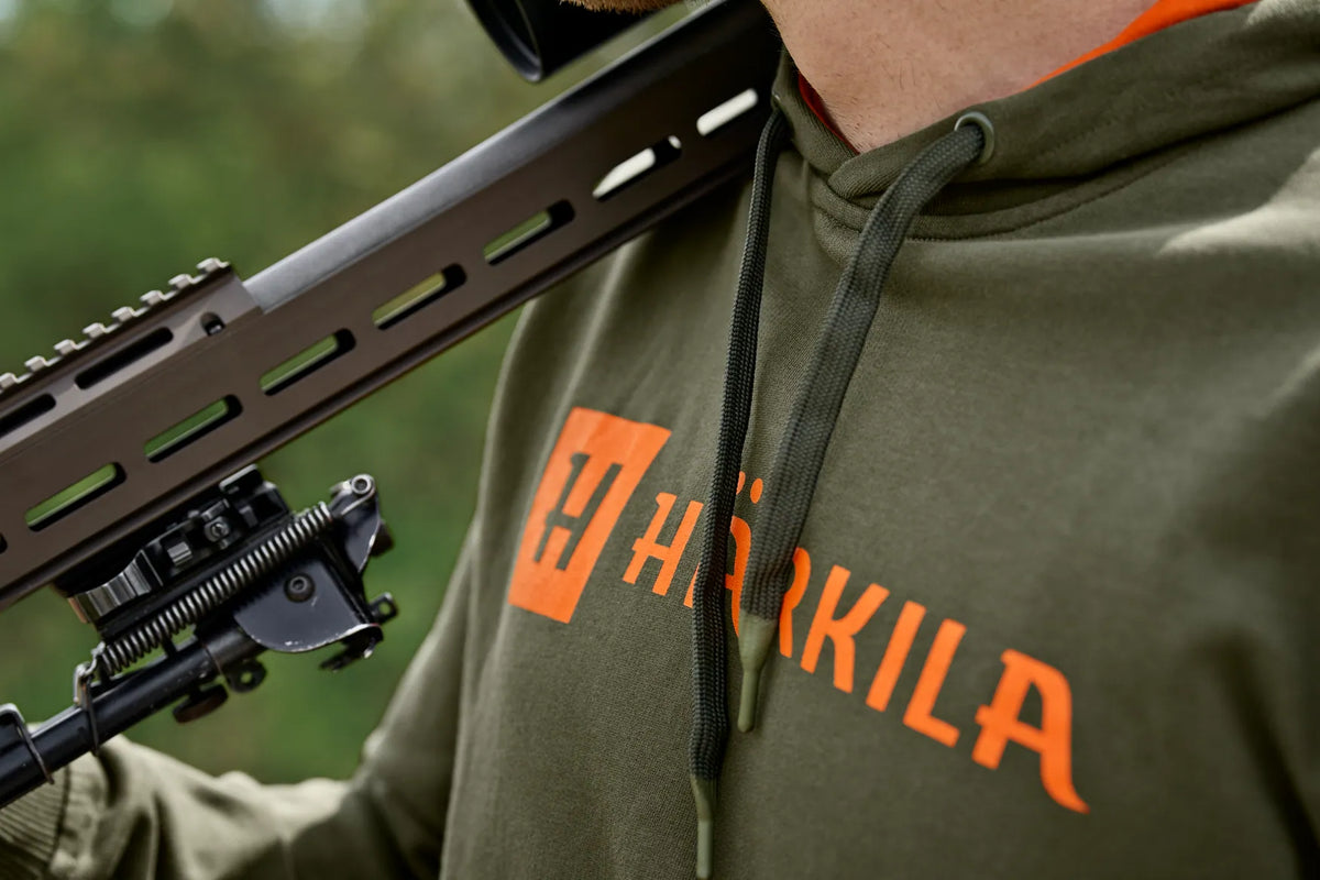Härkila Identity Hoodie - Grape leaf/Mandarin orange