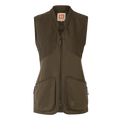 Skye shooting waistcoat W - Willow green/Shadow brown
