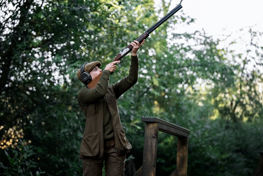 Skye shooting waistcoat W - Willow green/Shadow brown