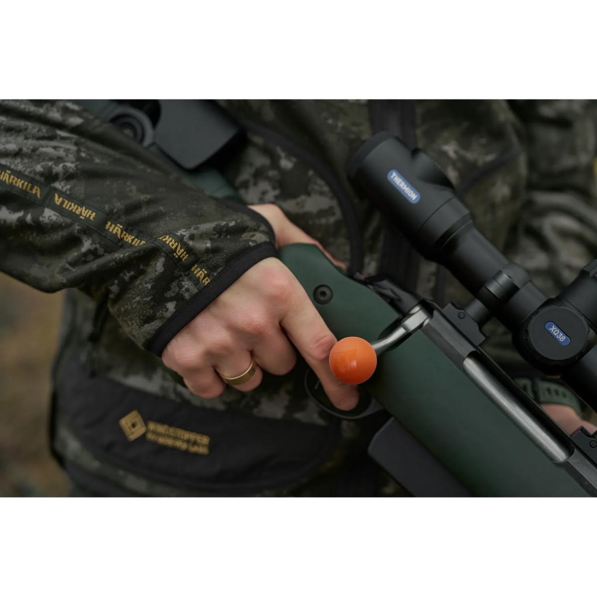 Härkila bolt knob - Orange blaze
