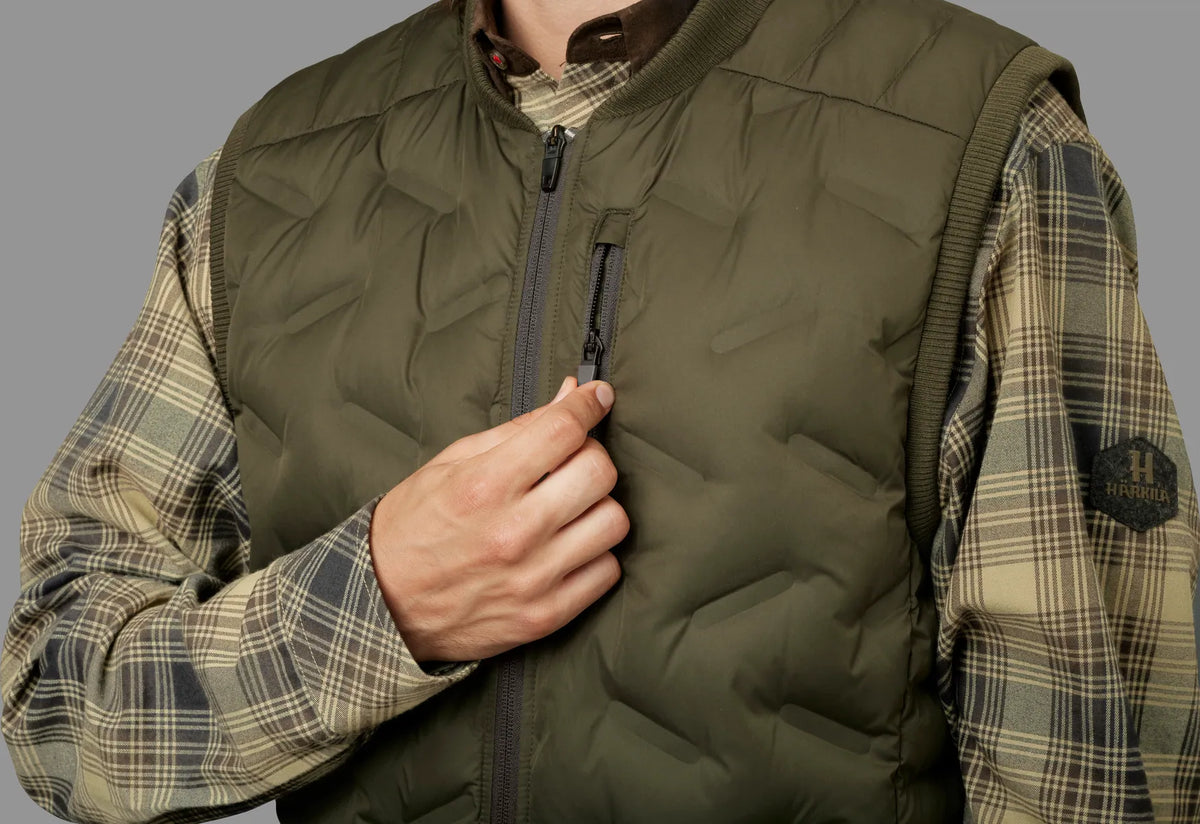 Driven Hunt Insulated waistcoat - Willow green