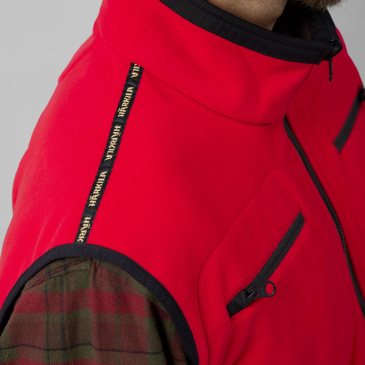 Kamko fleece waistcoat - Brown/Red