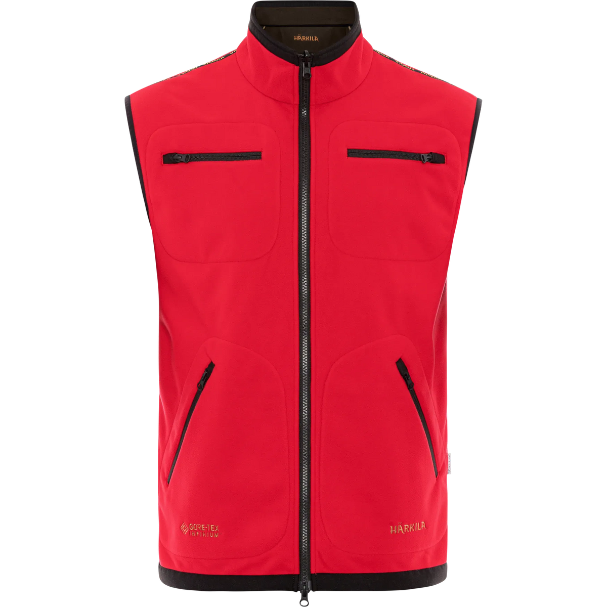 Kamko fleece waistcoat - Brown/Red