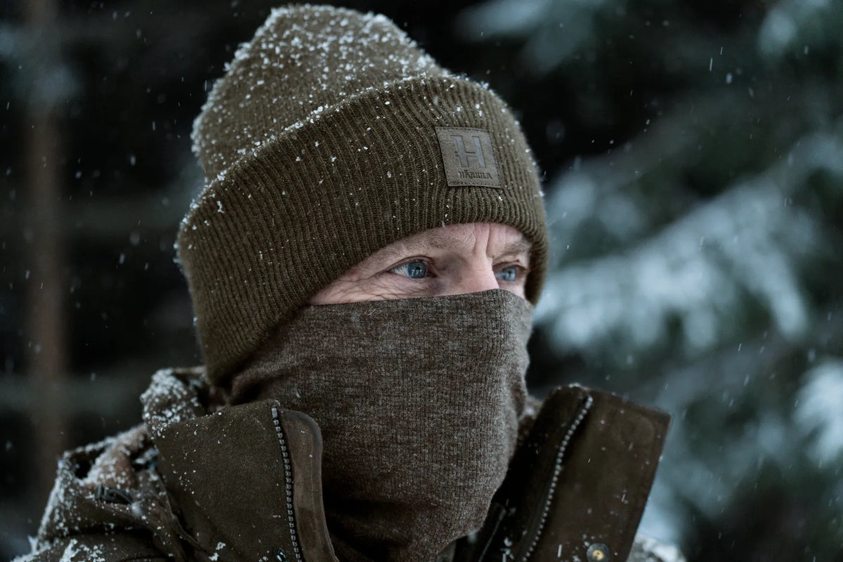 Kodiak CleverWool neck gaiter - Dark hunting green