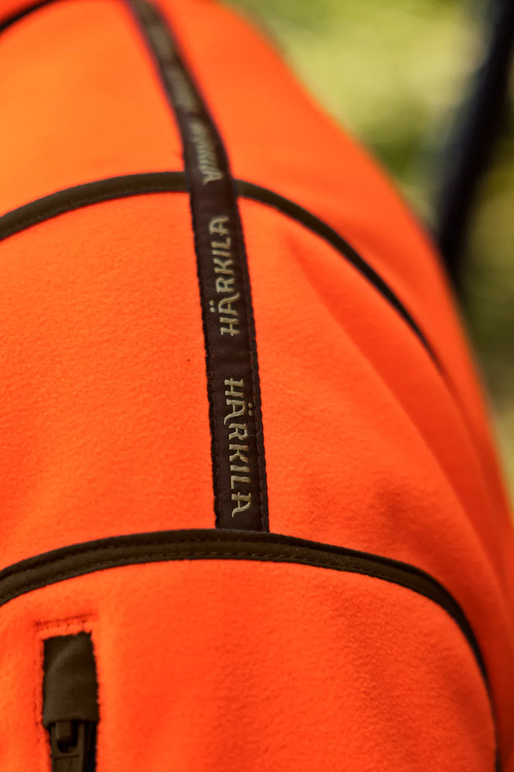 Kamko Blaze rev. fleece jacket - Orange blaze/Willow green