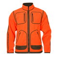 Kamko Blaze rev. fleece jacket - Orange blaze/Willow green