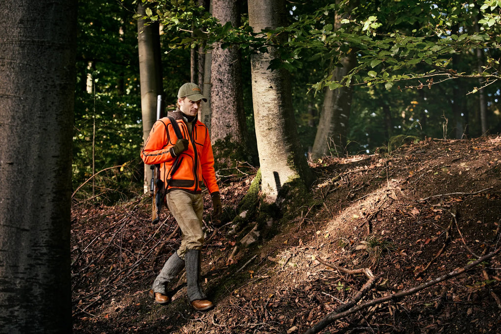 Kamko Blaze rev. fleece jacket - Orange blaze/Willow green