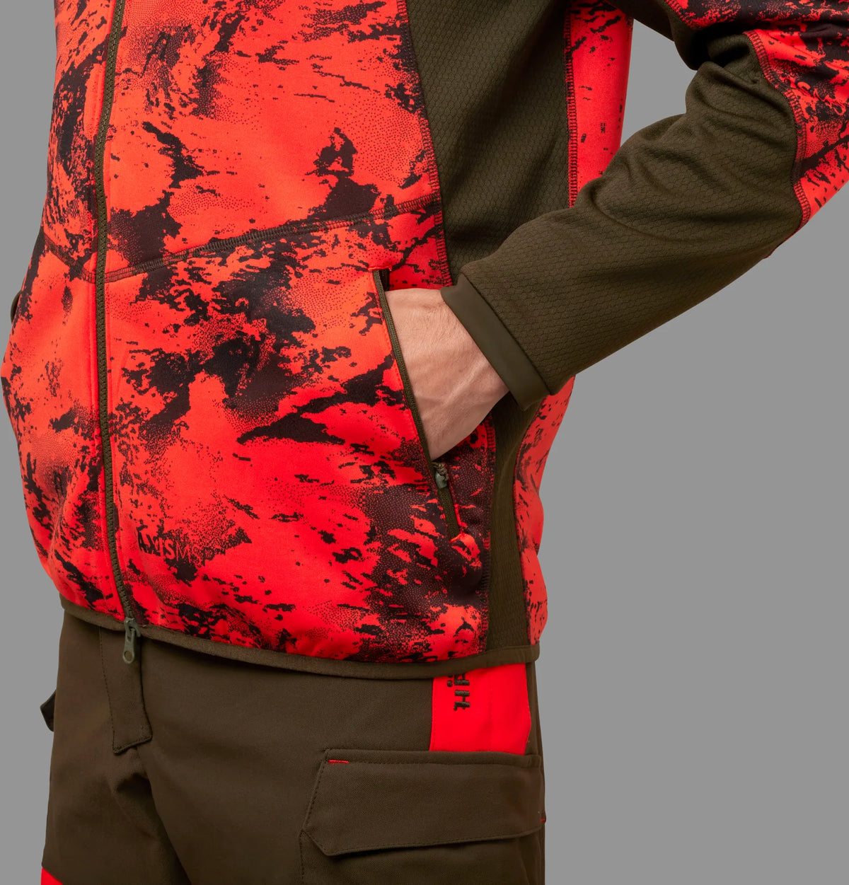 Wildboar Pro camo fleece jacket  - AXIS MSP®Wildboar orange/Shadow brown