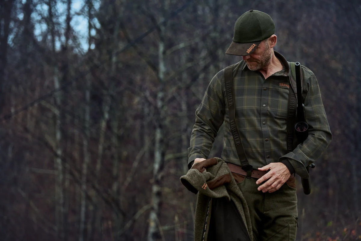 Metso Active shirt - Willow green check