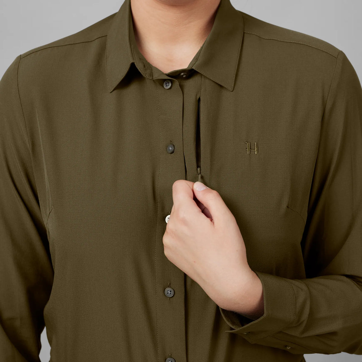 Trail L/S skjorte Women - Willow green