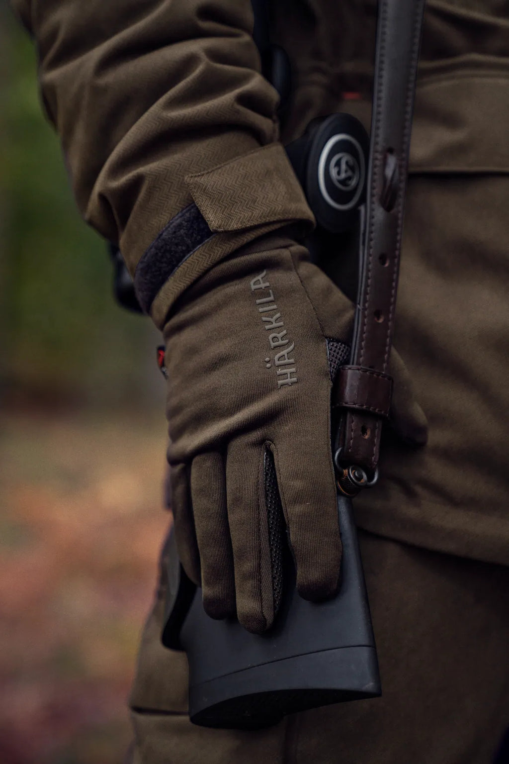 Härkila Power Stretch gloves - Shadow brown