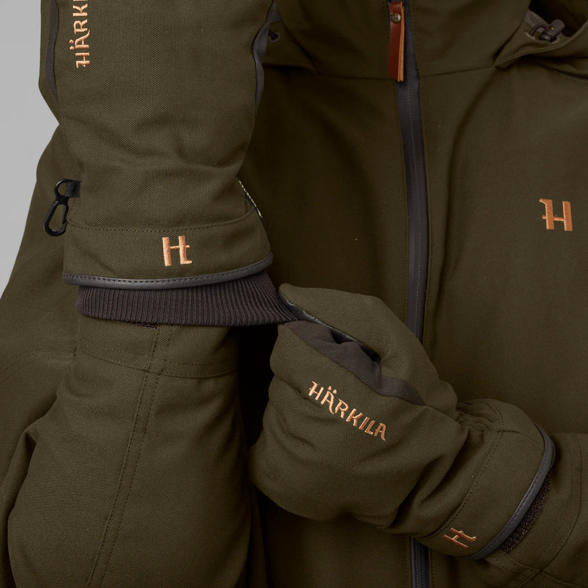 Pro Hunter GTX gloves - Willow green/Shadow brown