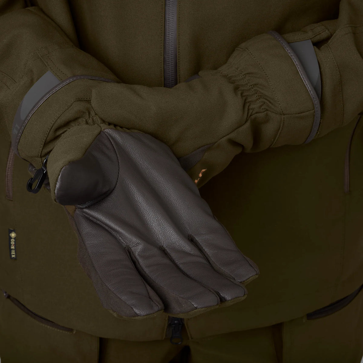 Pro Hunter GTX gloves - Willow green/Shadow brown