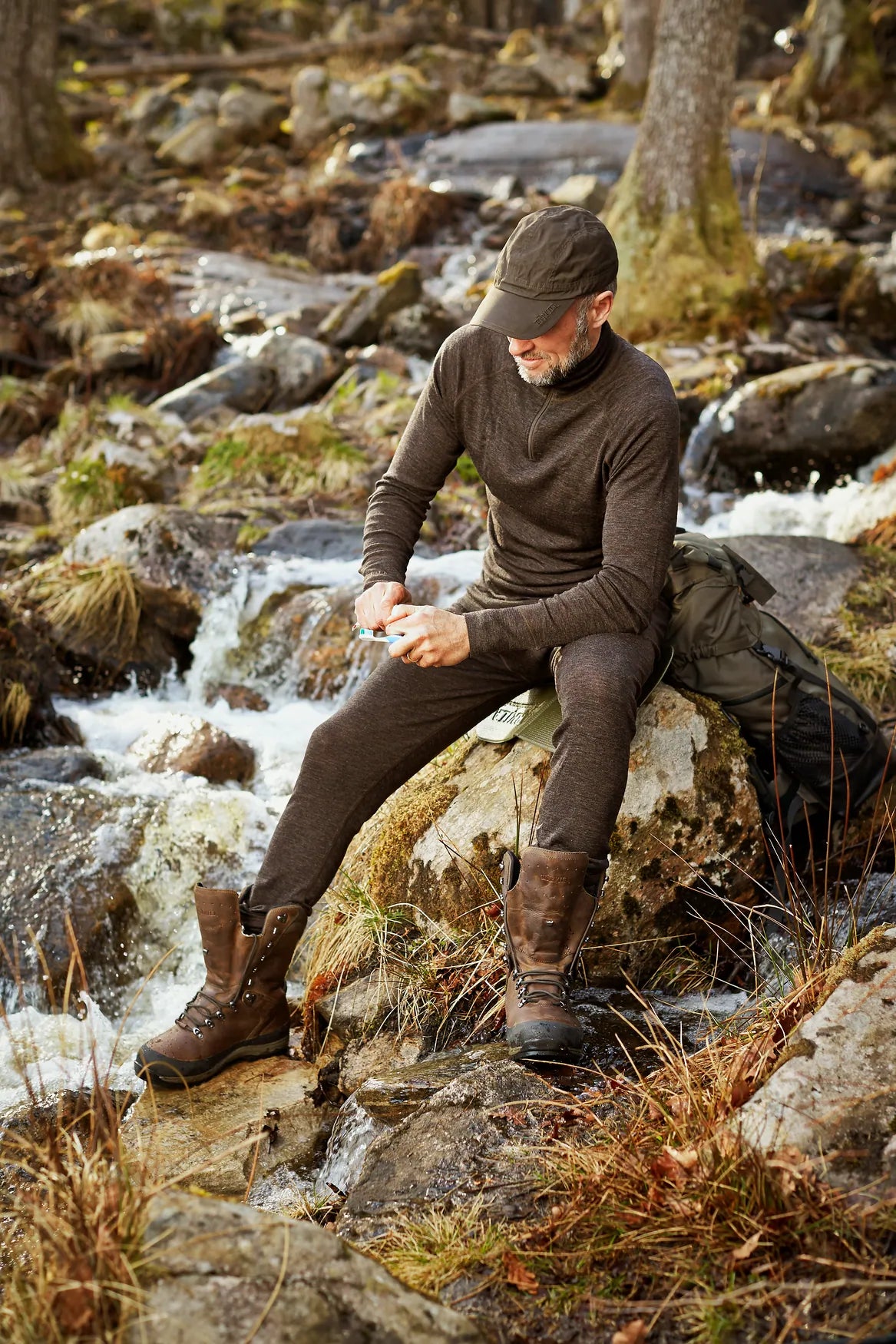 All Season long johns - Shadow brown