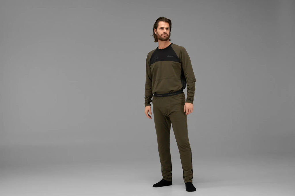 Härkila Heat L/S t-shirt - Willow green/Black