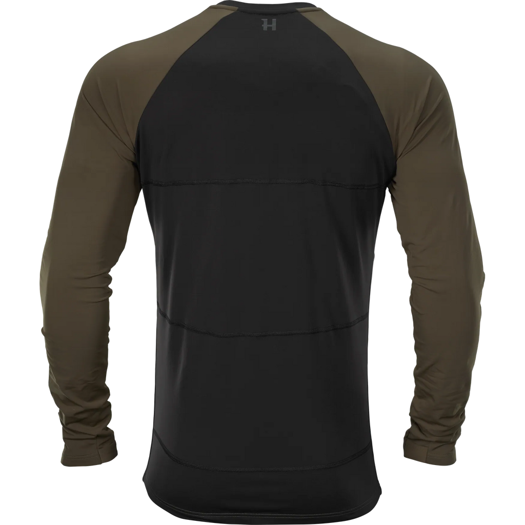 Härkila Heat USB-C L/S t-shirt - Willow green/Black