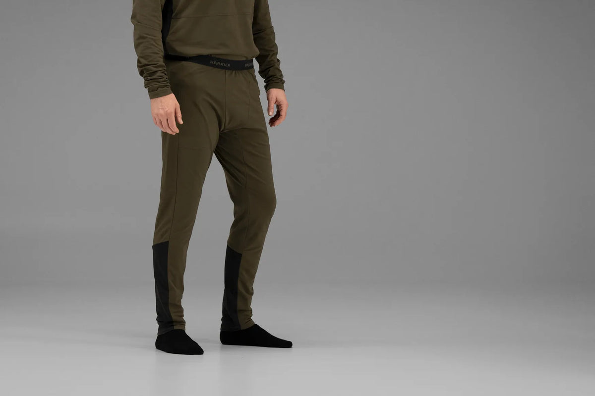 Härkila Heat Long Johns - Willow green/Black
