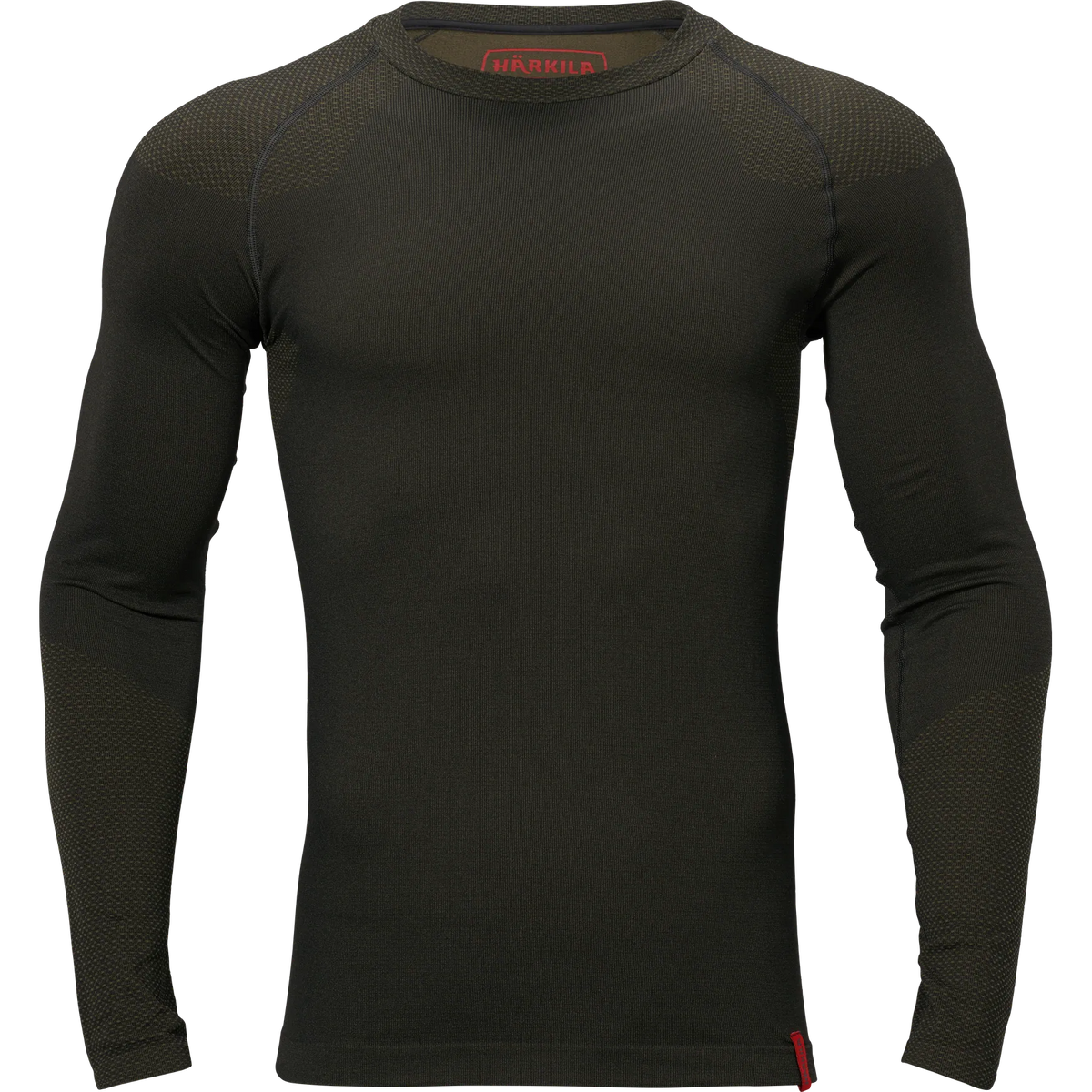 Härkila Base active L/S o-neck - Dark willow green