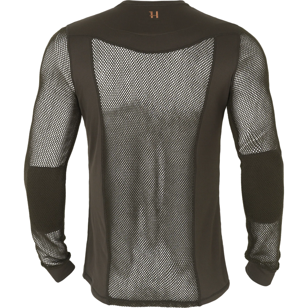 Härkila Base Mesh crew neck - Shadow brown