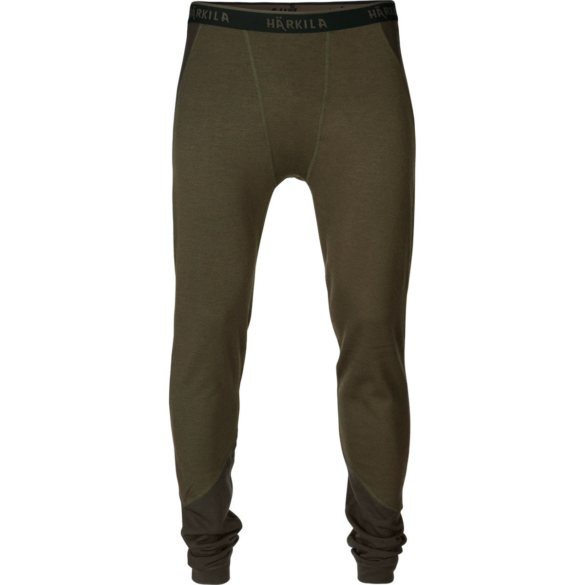Härkila Base Warm long johns - Willow green/Shadow brown