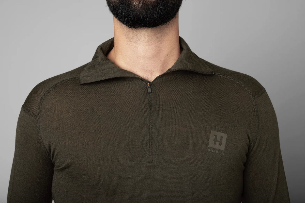 Härkila Base All Season half zip - Shadow brown