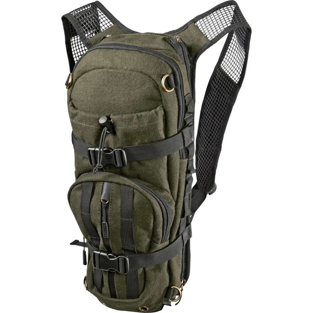 Alta rucksack in melton wool - Hunting green
