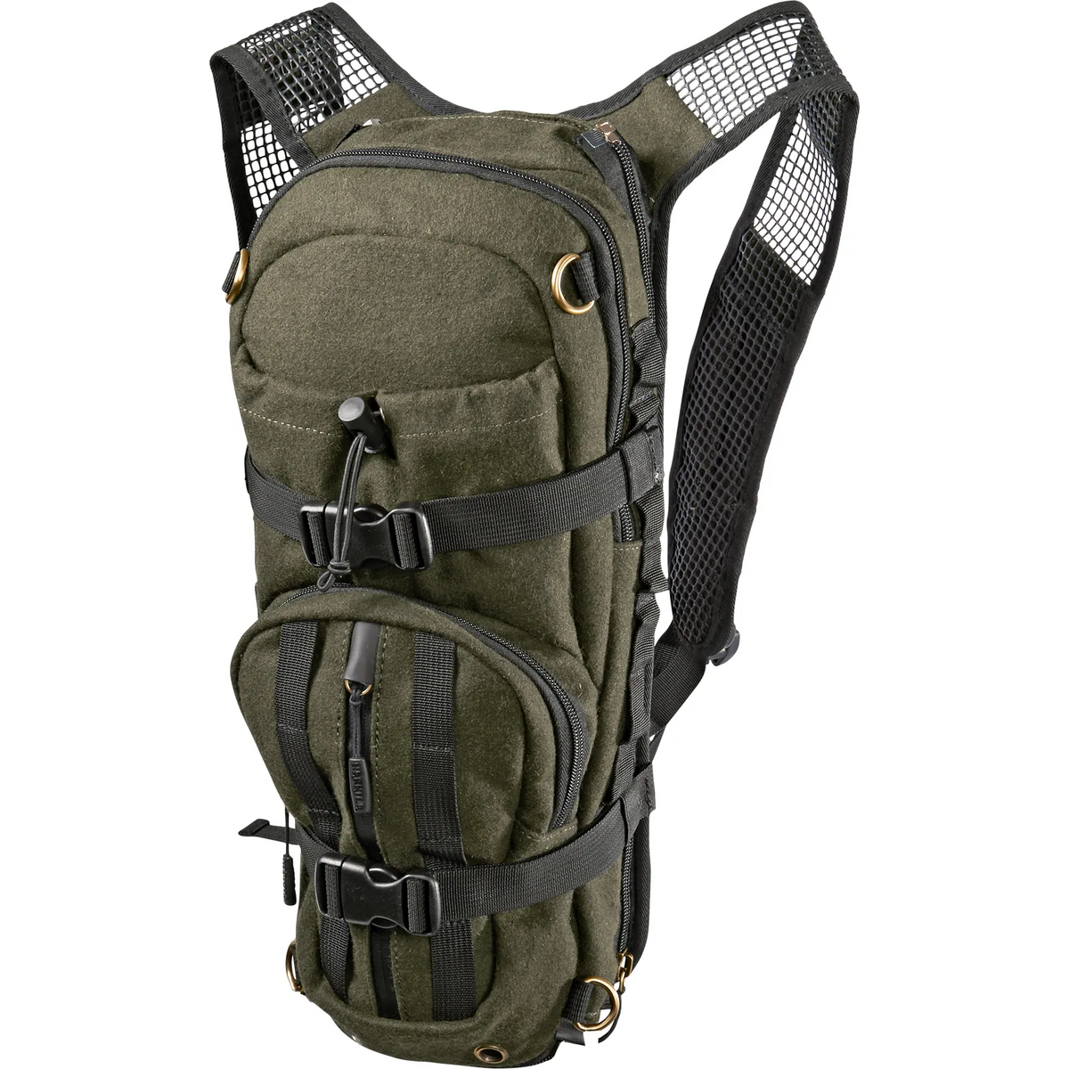 Alta rucksack in melton wool - Hunting green