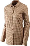 Selja Lady L/S check shirt Heritage Blue Check - Moonlight rose check